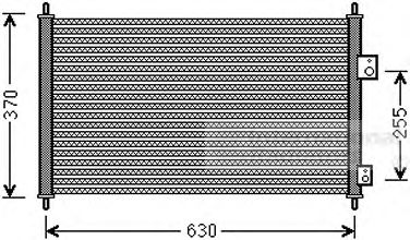 VAN WEZEL 25005261 -  Конденсатор, кондиционер